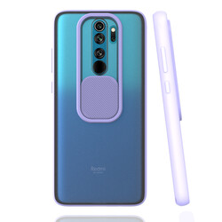 Xiaomi Redmi Note 8 Pro Case Zore Lensi Cover Lila