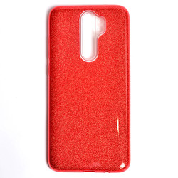 Xiaomi Redmi Note 8 Pro Case Zore Shining Silicon Red