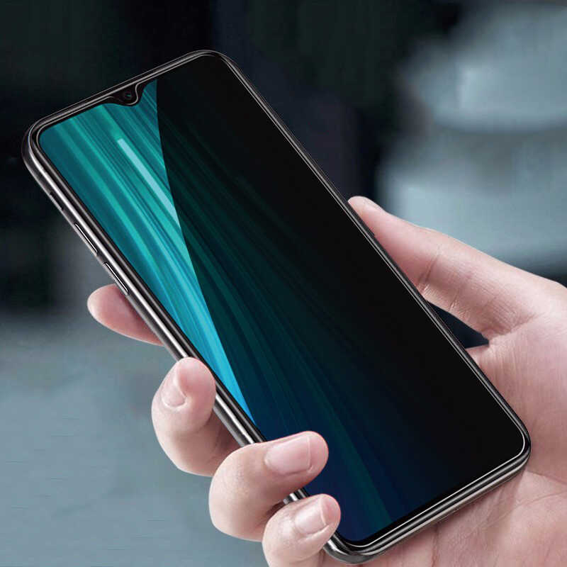 Xiaomi Redmi Note 8 Pro Zore New 5D Privacy Tempered Screen Protector - 2
