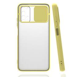 Xiaomi Redmi Note 9 4G Case Zore Lensi Cover Yellow