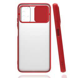 Xiaomi Redmi Note 9 4G Case Zore Lensi Cover Red