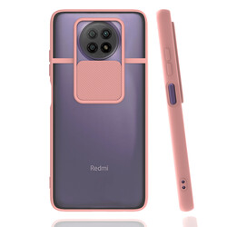 Xiaomi Redmi Note 9 5G Case Zore Lensi Cover Light Pink