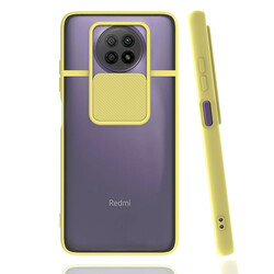 Xiaomi Redmi Note 9 5G Case Zore Lensi Cover Yellow