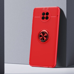 Xiaomi Redmi Note 9 5G Kılıf Zore Ravel Silikon Kapak Kırmızı
