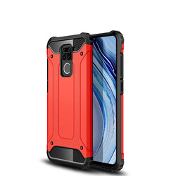 Xiaomi Redmi Note 9 Case Zore Crash Silicon Cover Red