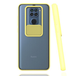 Xiaomi Redmi Note 9 Case Zore Lensi Cover Yellow