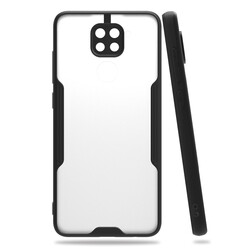 Xiaomi Redmi Note 9 Kılıf Zore Parfe Kapak Siyah