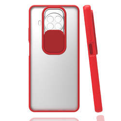 Xiaomi Redmi Note 9 Pro 5G Case Zore Lensi Cover Red
