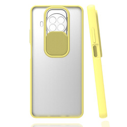Xiaomi Redmi Note 9 Pro 5G Case Zore Lensi Cover Yellow