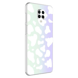 Xiaomi Redmi Note 9 Pro 5G Case Zore M-Blue Patterned Cover Cow No2