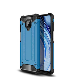 Xiaomi Redmi Note 9 Pro Case Zore Crash Silicon Cover Blue