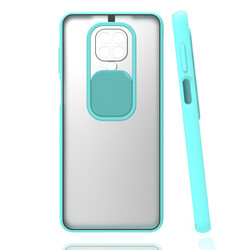 Xiaomi Redmi Note 9 Pro Case Zore Lensi Cover Turquoise