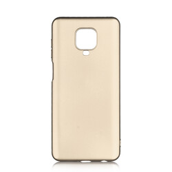 Xiaomi Redmi Note 9 Pro Case Zore Premier Silicon Cover Gold