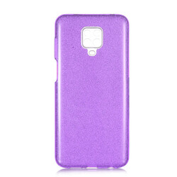 Xiaomi Redmi Note 9 Pro Case Zore Shining Silicon Purple