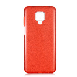 Xiaomi Redmi Note 9 Pro Kılıf Zore Shining Silikon Kırmızı
