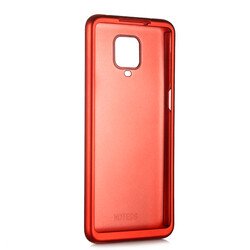 Xiaomi Redmi Note 9S Case Zore 360 3 Parçalı Rubber Cover Red