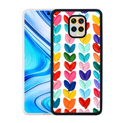 Xiaomi Redmi Note 9S Case Zore M-Fit Patterned Cover Heart No6