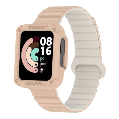 Xiaomi Redmi Watch 1 Silicone Band Zore KRD-105 Strap Pudra