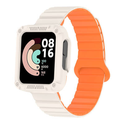 Xiaomi Redmi Watch 1 Silicone Band Zore KRD-105 Strap Starlight-Turuncu