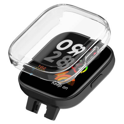 Xiaomi Redmi Watch 3 360 Degree Protected Case and Screen Protector Zore Watch Gard 30 Colorless