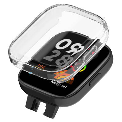 Xiaomi Redmi Watch 3 360 Derece Korumalı Kasa ve Ekran Koruyucu Zore Watch Gard 30 Renksiz