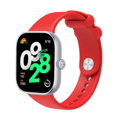 Xiaomi Redmi Watch 4 Zore KRD-109 Silicone Band Red