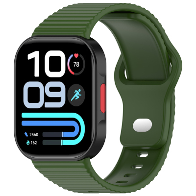 Xiaomi Redmi Watch 6 Zore KRD-164 Silikon Kordon Koyu Yeşil