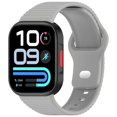 Xiaomi Redmi Watch 6 Zore KRD-164 Silikon Kordon Gri