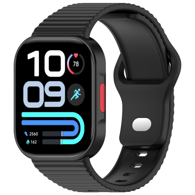 Xiaomi Redmi Watch 6 Zore KRD-164 Silikon Kordon Siyah