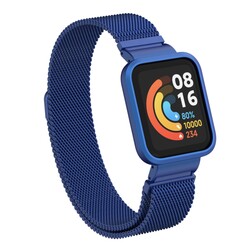 Xiaomi Redmi Watch (Mi Watch Lite) Zore KRD-58 Metal Cord Blue