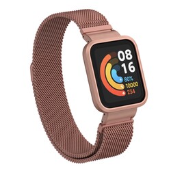 Xiaomi Redmi Watch (Mi Watch Lite) Zore KRD-58 Metal Cord Pink