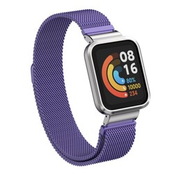 Xiaomi Redmi Watch (Mi Watch Lite) Zore KRD-58 Metal Cord Purple