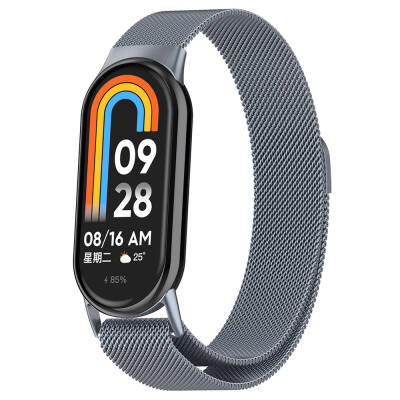 Xiaomi Smart Band 8 Zore KRD-01 Metal Band Grey