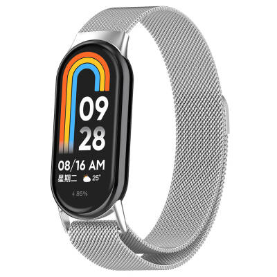 Xiaomi Smart Band 8 Zore KRD-01 Metal Band Silver