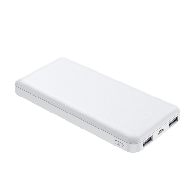 Xipin PX102 Hızlı Şarj Özellikli LED Göstergeli Dual USB Taşınabilir Akıllı Powerbank 10000mAh Beyaz