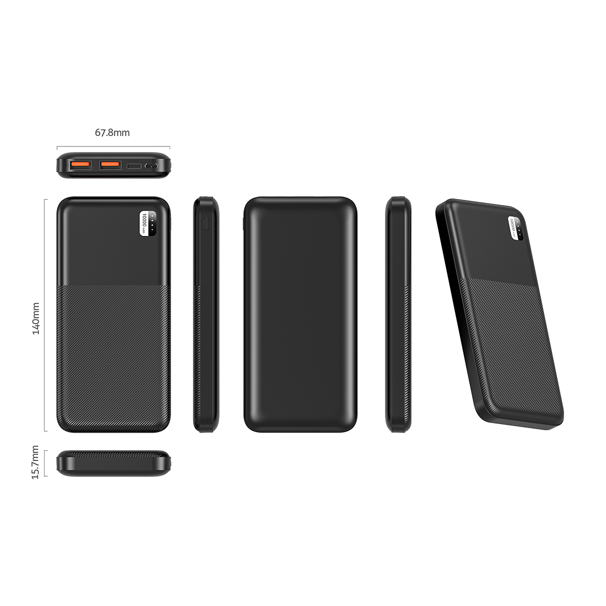 Xipin PX721 Hızlı Şarj Özellikli LED Işık Göstergeli Dual USB Taşınabilir Powerbank 10000mAh - 4