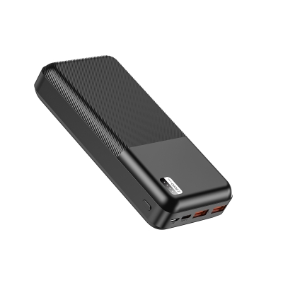 Xipin PX722 Dual USB Portable Powerbank 20000mAh with Quick Charge LED Light Indicator Black
