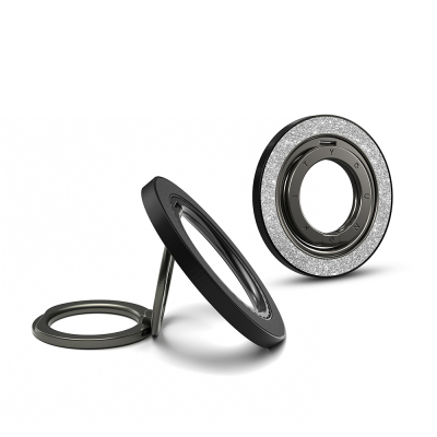 Youngkit Colorful Series Double Magnetic Ring Stand Phone Holder Silver