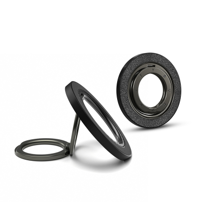Youngkit Colorful Series Double Magnetic Ring Stand Phone Holder Black