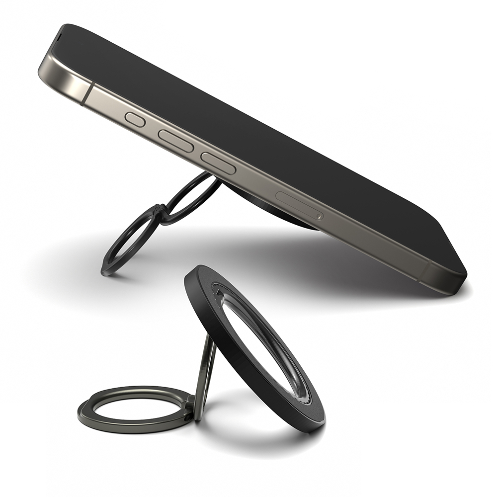 Youngkit Magnetic 360 Degree Rotatable Double Ring Series Finger Ring Stand - 4