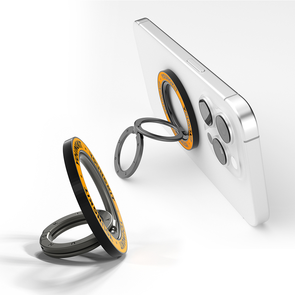 Youngkit Magnetik 360 Derece Dönebilen Double Ring Serisi Parmak Ring Stand - 5