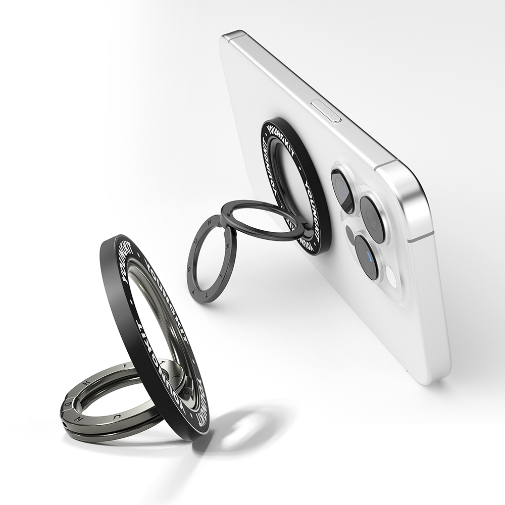 Youngkit Magnetik 360 Derece Dönebilen Double Ring Serisi Parmak Ring Stand - 6