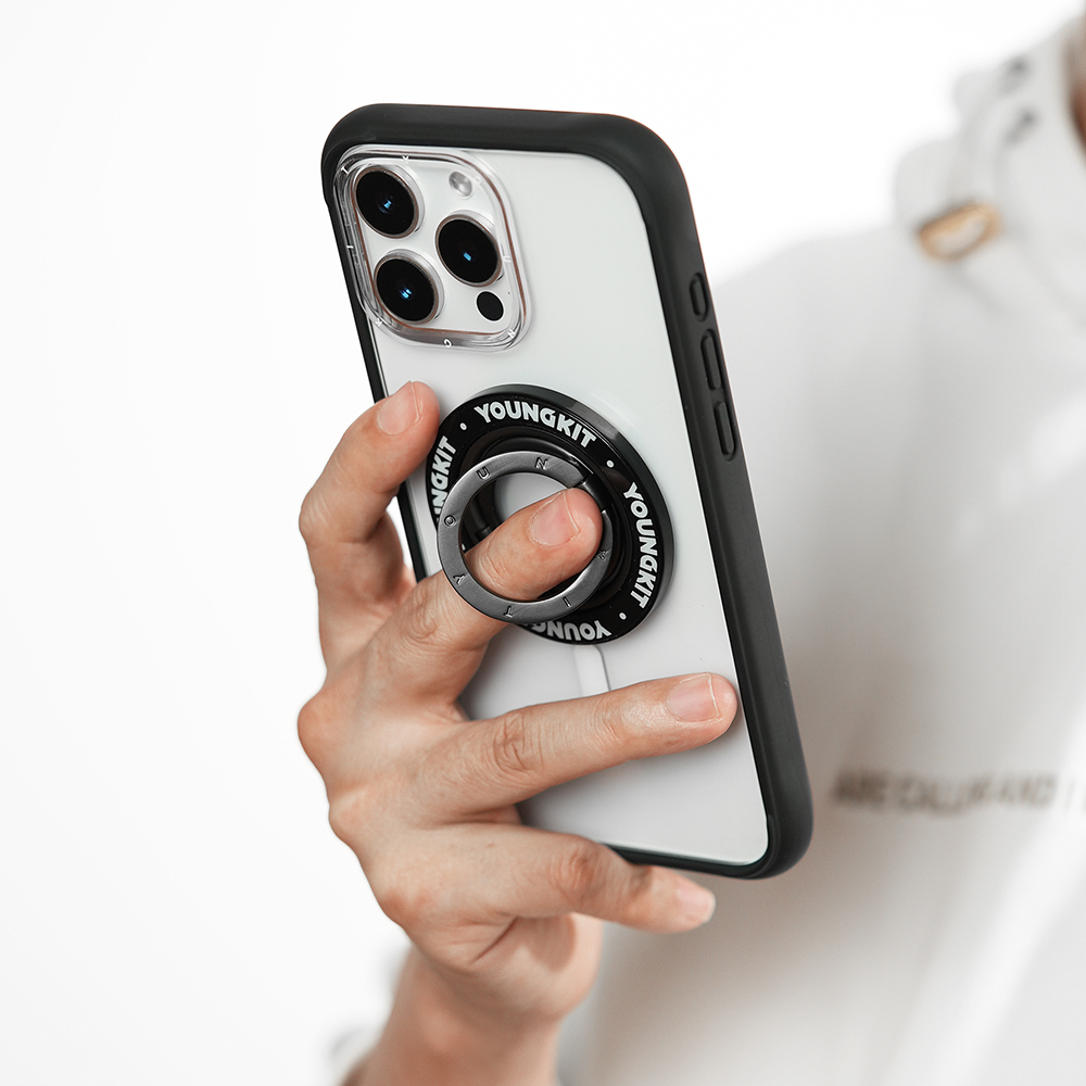 Youngkit Magnetik 360 Derece Dönebilen Double Ring Serisi Parmak Ring Stand - 12
