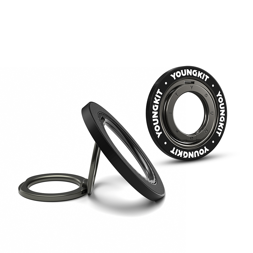 Youngkit Magnetik 360 Derece Dönebilen Double Ring Serisi Parmak Ring Stand - 8