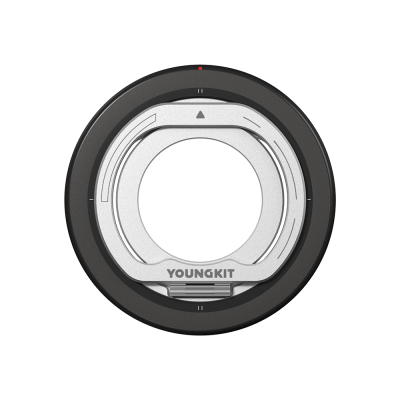 Youngkit Magnetik 360 Derece Dönebilen Dual Fold Rotating Serisi Parmak Ring Stand Siyah