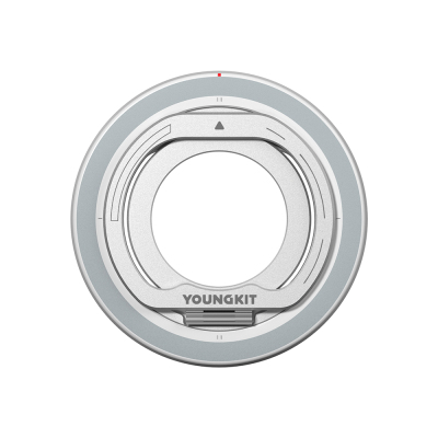 Youngkit Magnetik 360 Derece Dönebilen Dual Fold Rotating Serisi Parmak Ring Stand Gümüş
