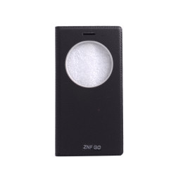 Zenfone Go ZC500TG Kılıf Zore Dolce Kapaklı Kılıf Siyah