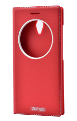 Zenfone Go ZC500TG Kılıf Zore Dolce Kapaklı Kılıf Kırmızı
