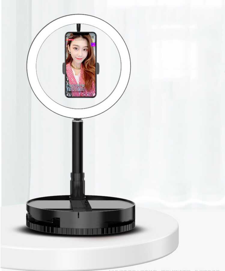 Zore 26 Cm Foldable Işıklı Telefon Tutucu Ring Light - 1