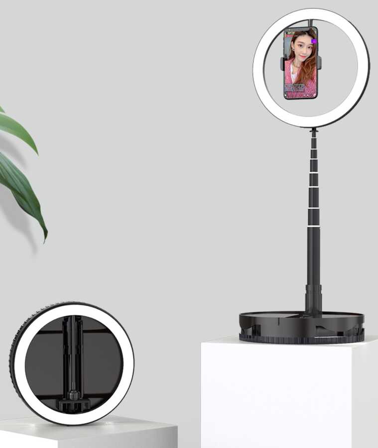 Zore 26 Cm Foldable Işıklı Telefon Tutucu Ring Light - 4